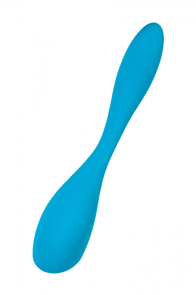 Вибратор для точки G гибкий "Satisfyer G-Spot Flex 5" + приложение, голубой 
